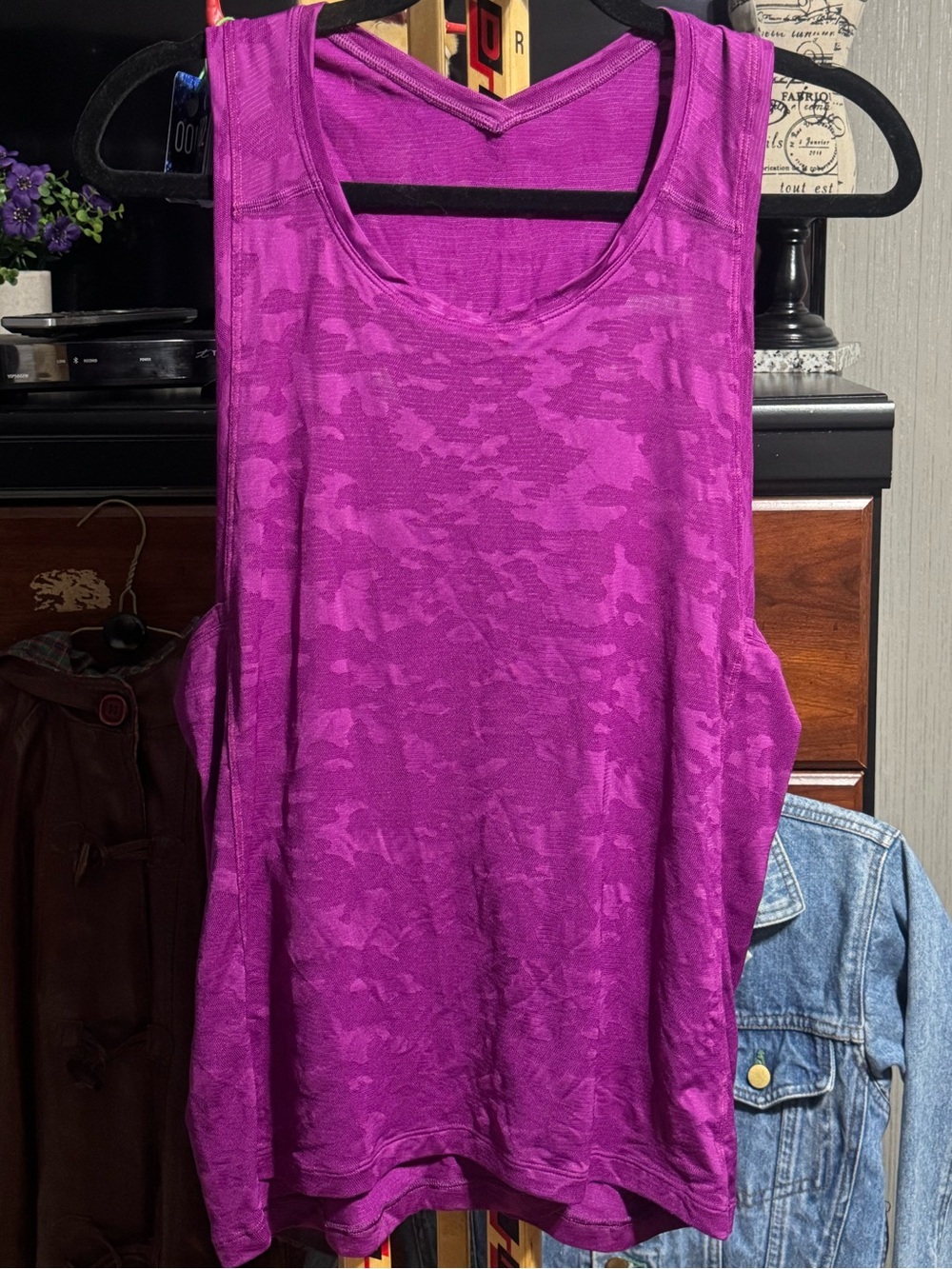 Lululemon Purple Camo Sculpt Tank Top / Athletic Workout Racerback
